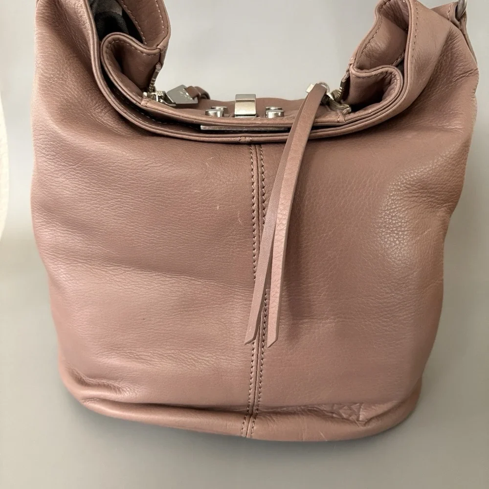 NEW CHRISTOPHER KON Leather Hobo Bag Handbag Purse Soft Pink Spring